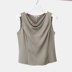 Giorgio Armani Beige Scoopneck Top